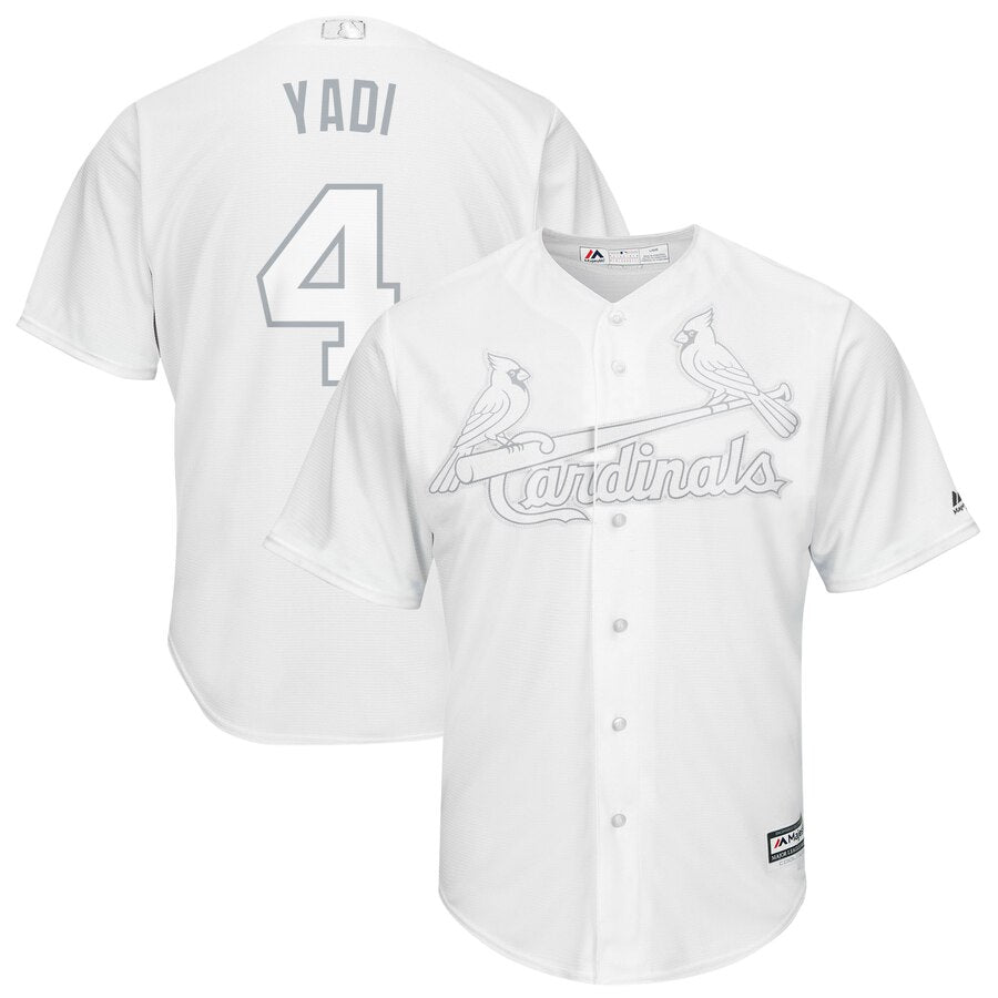 Yadier Molina Yadi Majestic St. Louis Cardinals white jersey