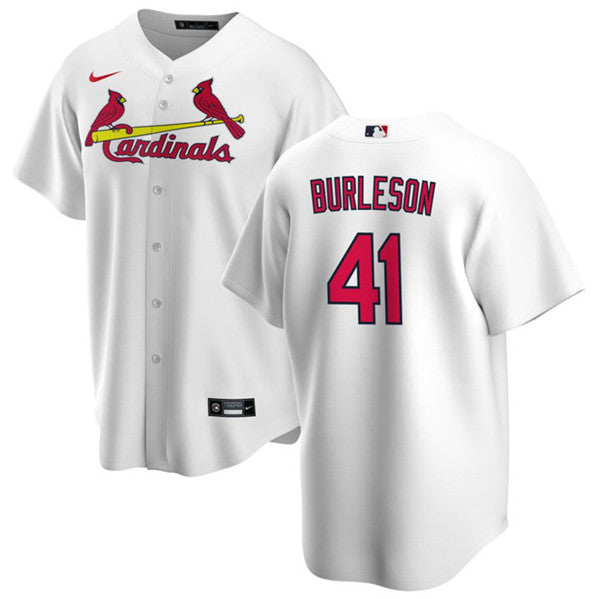 Alec Burleson St. Louis Cardinals white jersey