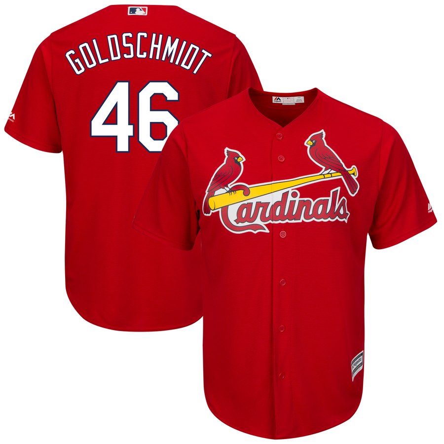 Paul Goldschmidt Majestic St. Louis Cardinals red jersey