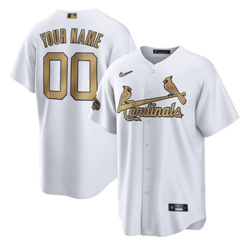 Custom St. Louis Cardinals white All-Star jersey