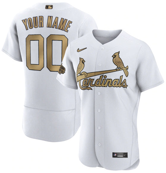 Custom St. Louis Cardinals white All-Star jersey
