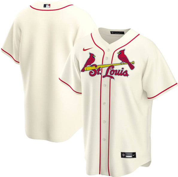 Custom St. Louis Cardinals cream jersey