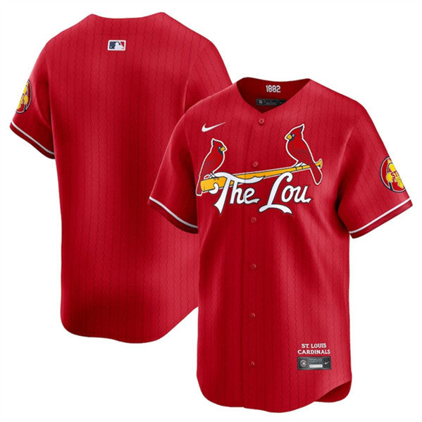 Custom St. Louis Cardinals red City Connect jersey