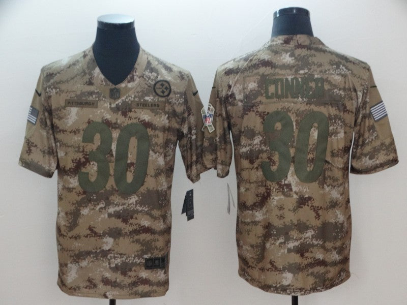 James Conner Pittsburgh Steelers camo Salute To Service jersey