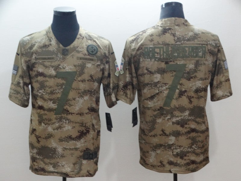 Ben Roethlisberger Pittsburgh Steelers camo Salute To Service jersey
