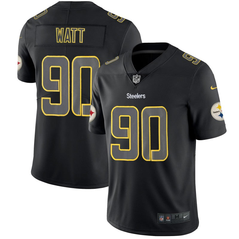 T J Watt Pittsburgh Steelers black jersey