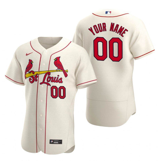 Custom St. Louis Cardinals cream jersey