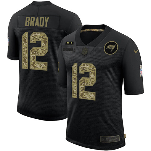 Tom Brady Tampa Bay Buccaneers black Salute To Service jersey