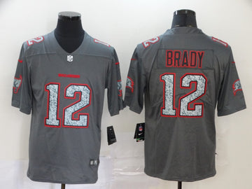 Tom Brady Tampa Bay Buccaneers gray Fashion Static jersey