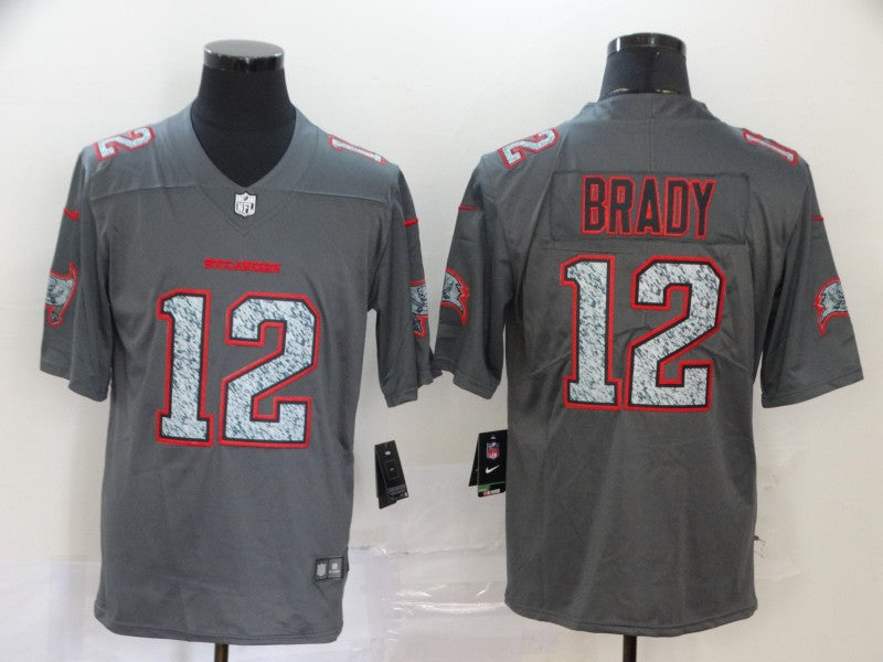 Tom Brady Tampa Bay Buccaneers gray Fashion Static jersey