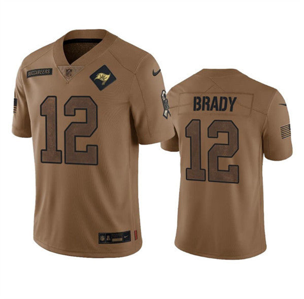 Tom Brady Tampa Bay Buccaneers brown Salute To Service jersey