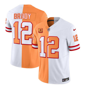 Tom Brady Tampa Bay Buccaneers white-gold FUSE jersey