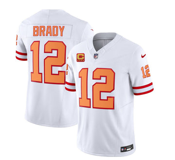 Tom Brady Tampa Bay Buccaneers white FUSE jersey