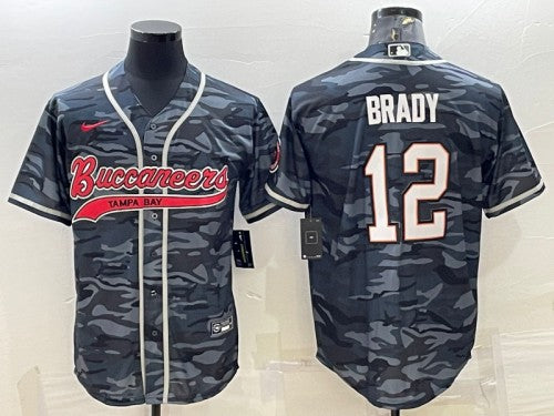 Tom Brady Tampa Bay Buccaneers gray Camo jersey