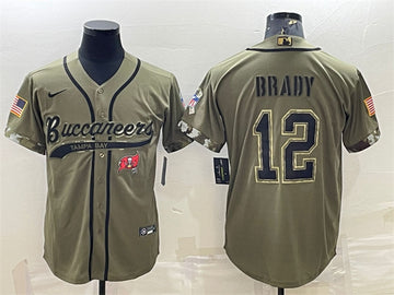 Tom Brady Tampa Bay Buccaneers olive Salute To Service jersey