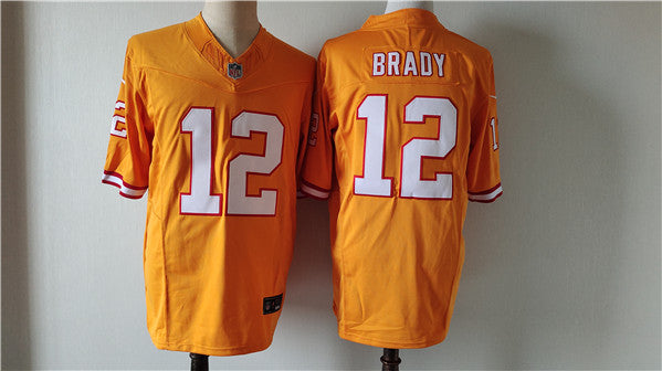 Tom Brady Tampa Bay Buccaneers orange FUSE jersey