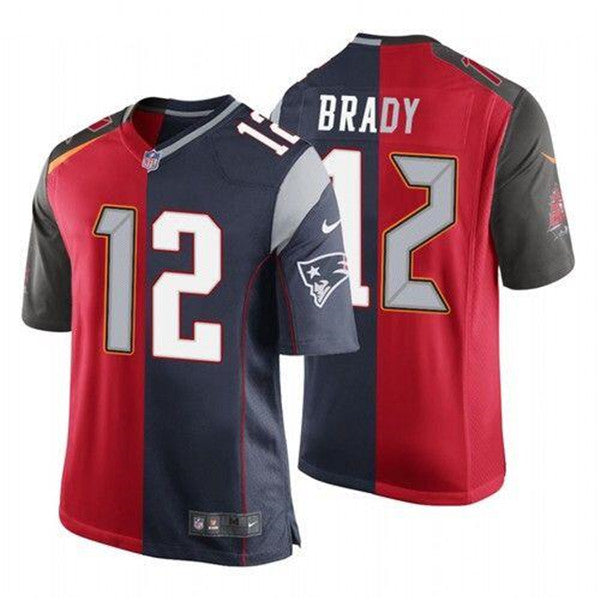 Tom Brady Tampa Bay Buccaneers red Split jersey
