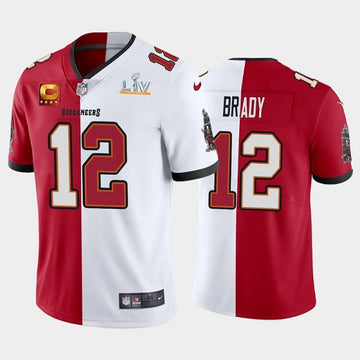 Tom Brady Tom Brady Super Bowl LV Champions Tampa Bay Buccaneers Split jersey