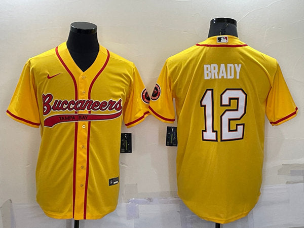 Tom Brady Tampa Bay Buccaneers yellow jersey