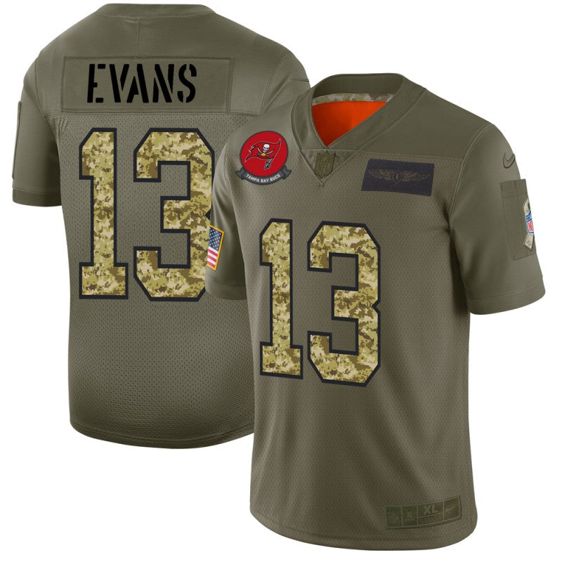 Mike Evans Tampa Bay Buccaneers olive-camo Salute To Service jersey