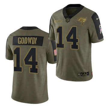 Chris Godwin Tampa Bay Buccaneers olive Salute To Service jersey