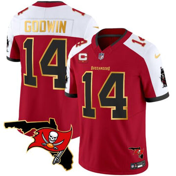Chris Godwin Tampa Bay Buccaneers red-white jersey