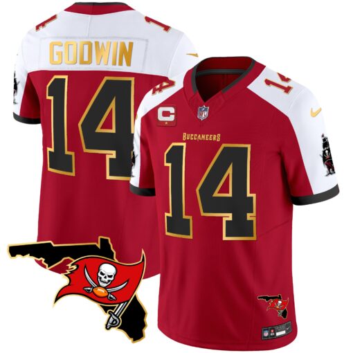 Chris Godwin Tampa Bay Buccaneers red-white jersey