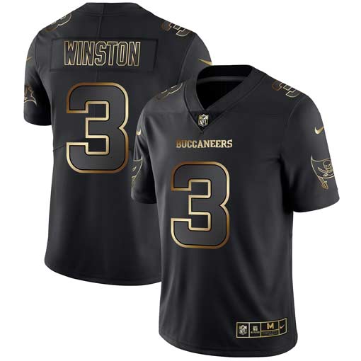 Jameis Winston Tampa Bay Buccaneers black jersey