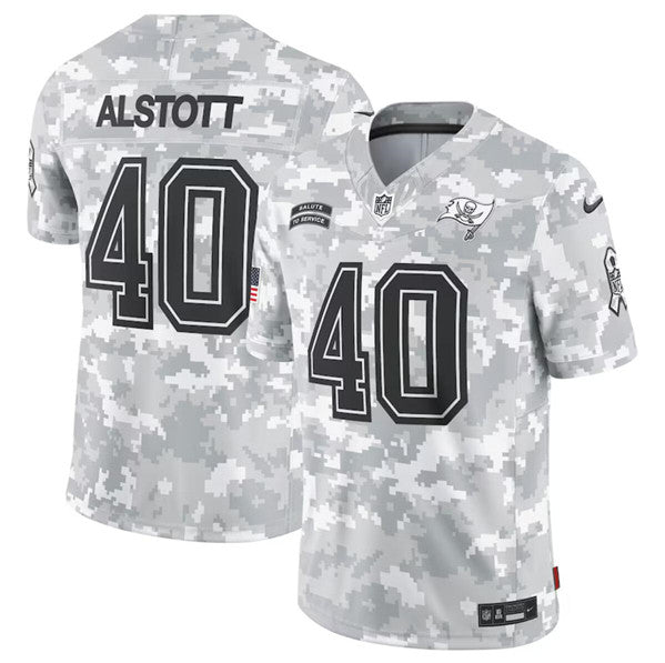 Mike Alstott Arctic Tampa Bay Buccaneers camo Salute To Service jersey