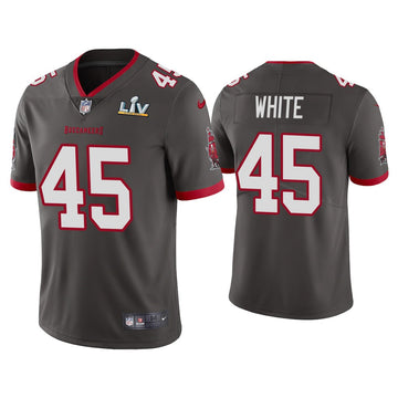 Devin White Tampa Bay Buccaneers grey jersey