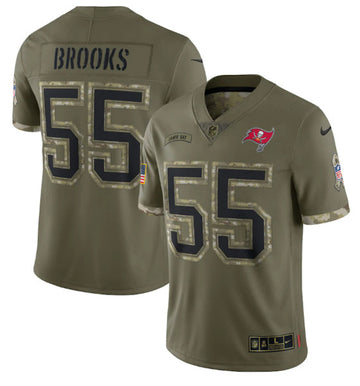 Derrick Brooks Tampa Bay Buccaneers olive Salute To Service jersey