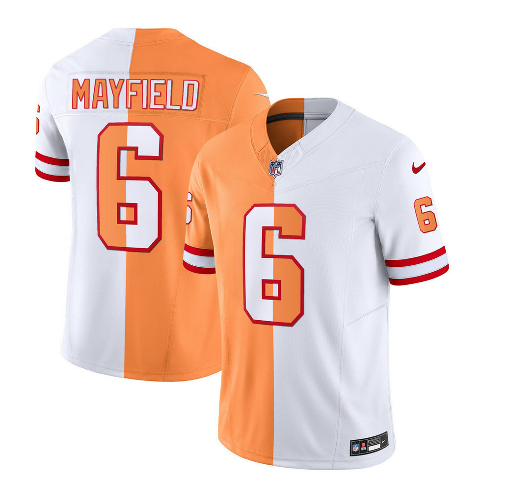 Baker Mayfield Tampa Bay Buccaneers white-gold FUSE jersey