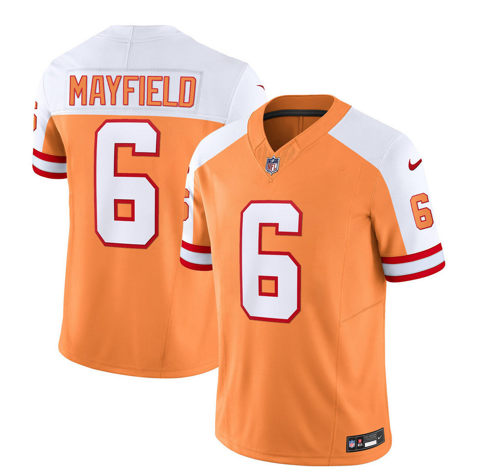 Baker Mayfield Tampa Bay Buccaneers white-gold FUSE jersey
