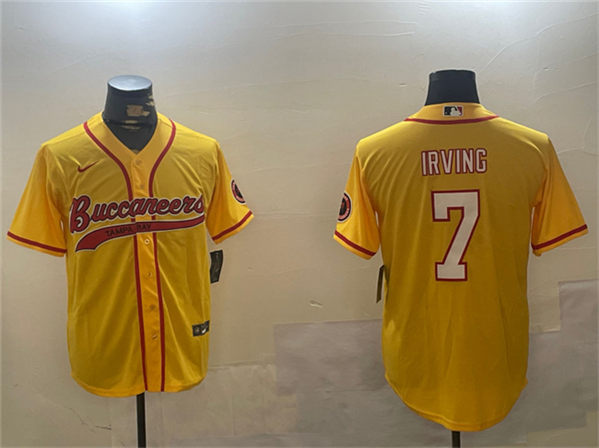 Bucky Irving Tampa Bay Buccaneers gold jersey