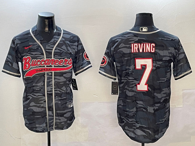 Bucky Irving Tampa Bay Buccaneers gray Camo jersey