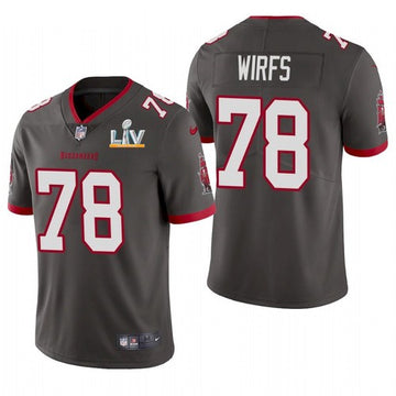Tristan Wirfs Tampa Bay Buccaneers grey jersey