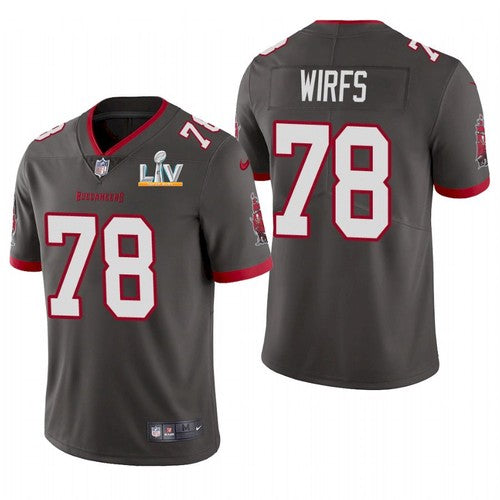 Tristan Wirfs Tampa Bay Buccaneers grey jersey