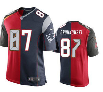 Rob Gronkowski Tampa Bay Buccaneers red Split jersey