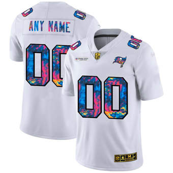 Custom Tampa Bay Buccaneers white jersey