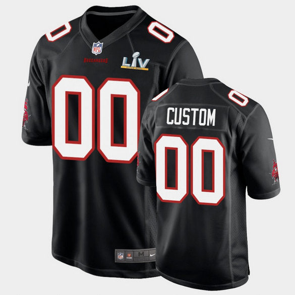 Custom Tampa Bay Buccaneers black jersey