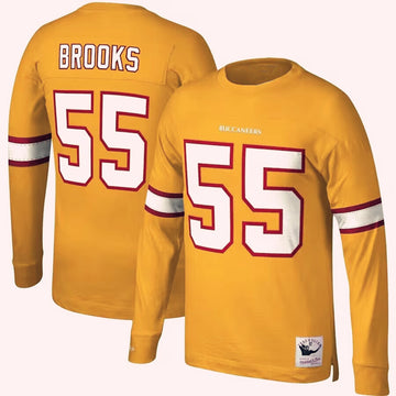 Custom Tampa Bay Buccaneers orange Throwback jersey