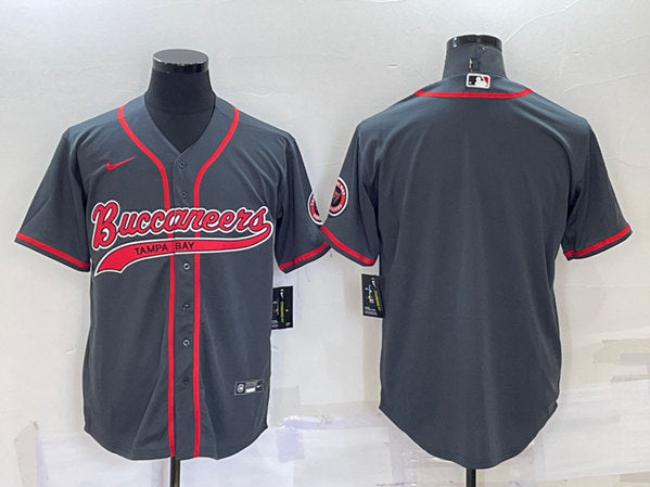 Custom Tampa Bay Buccaneers charcoal jersey