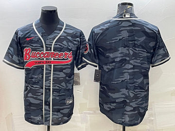 Custom Tampa Bay Buccaneers gray Camo jersey