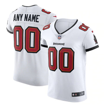 Custom Tampa Bay Buccaneers white Elite jersey