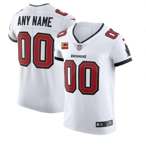 Custom Tampa Bay Buccaneers white Elite jersey