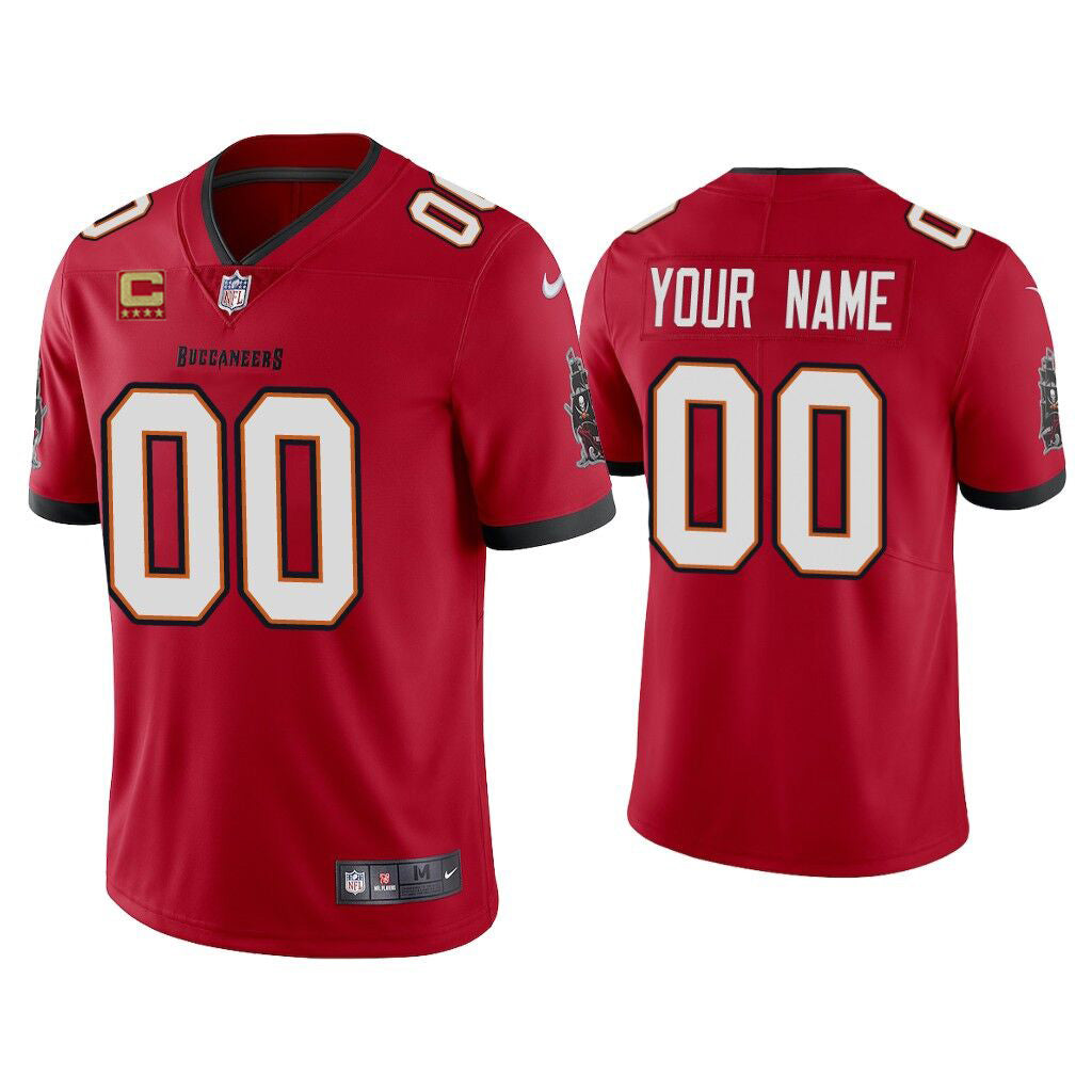 Custom Tampa Bay Buccaneers red jersey