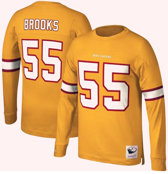 Custom Tampa Bay Buccaneers orange Throwback jersey