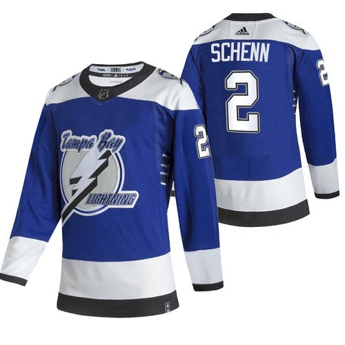 Luke Schenn Tampa Bay Lightning blue Reverse Retro jersey