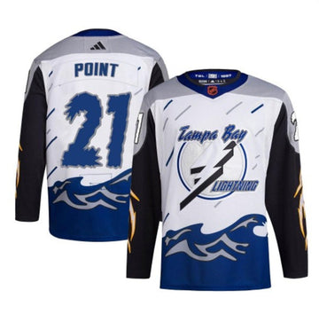 Brayden Point Tampa Bay Lightning white Reverse Retro jersey