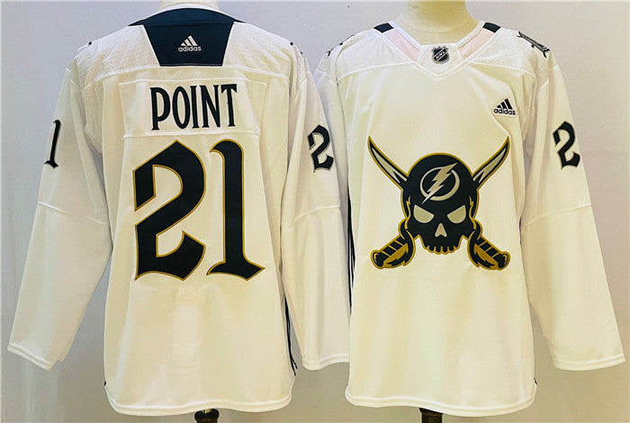 Brayden Point Tampa Bay Lightning white jersey